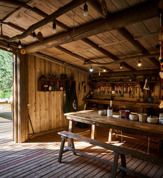Atelier de matériaux naturels dans l'éco-parc « Ivolga »
