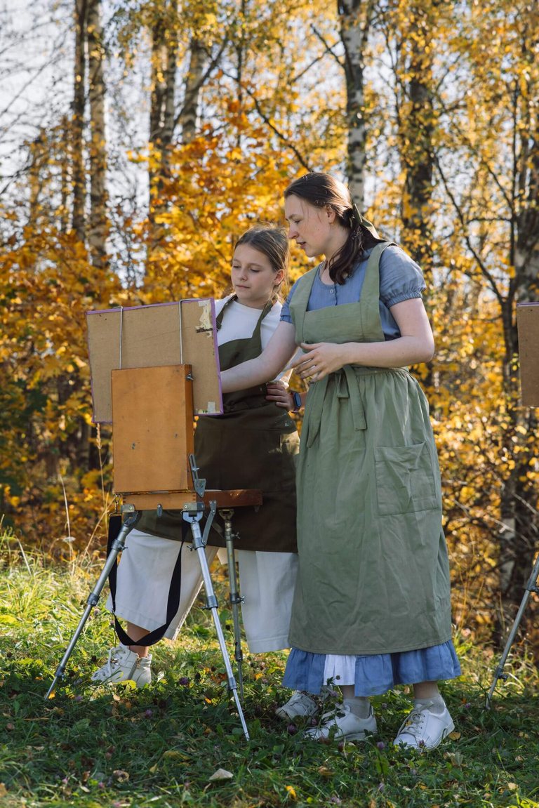 Atelier de peinture avec Serafima Akilina