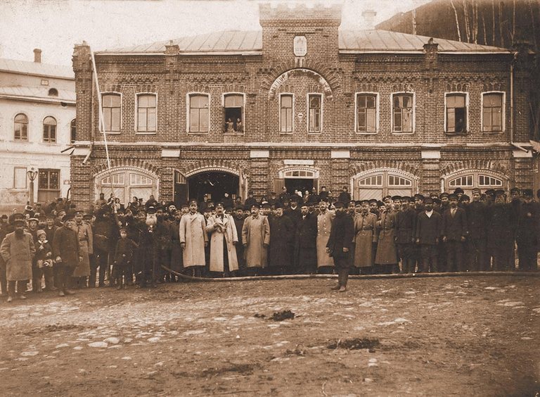 Открытие пожарной части в Плёсе в 1885 году