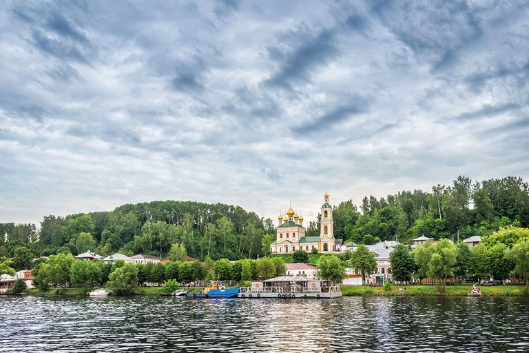 The town of Plyos from the water