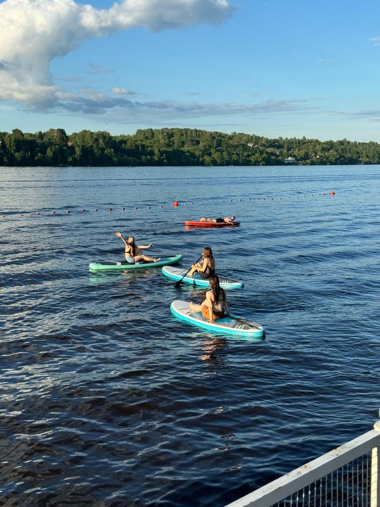SUP board in Plyos on the Volga