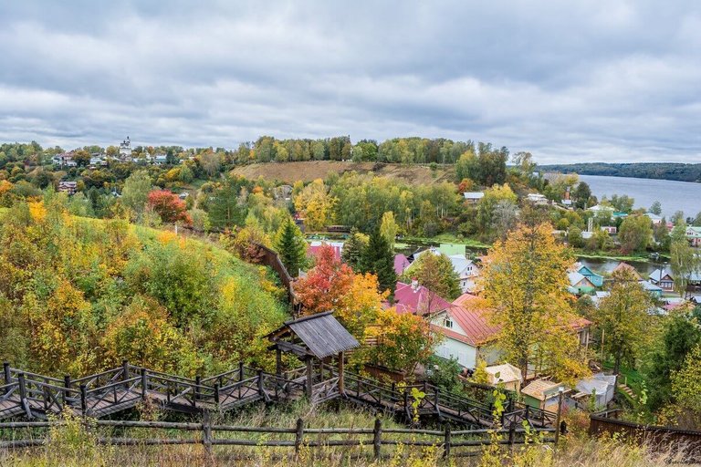 View of Cathedral Hill from Levitan Hill in Plyos