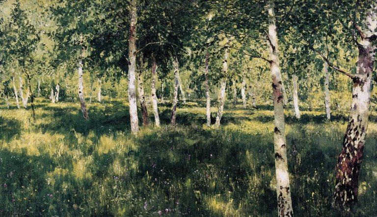 Birch Grove, Isaac Ilyich Levitan 1889