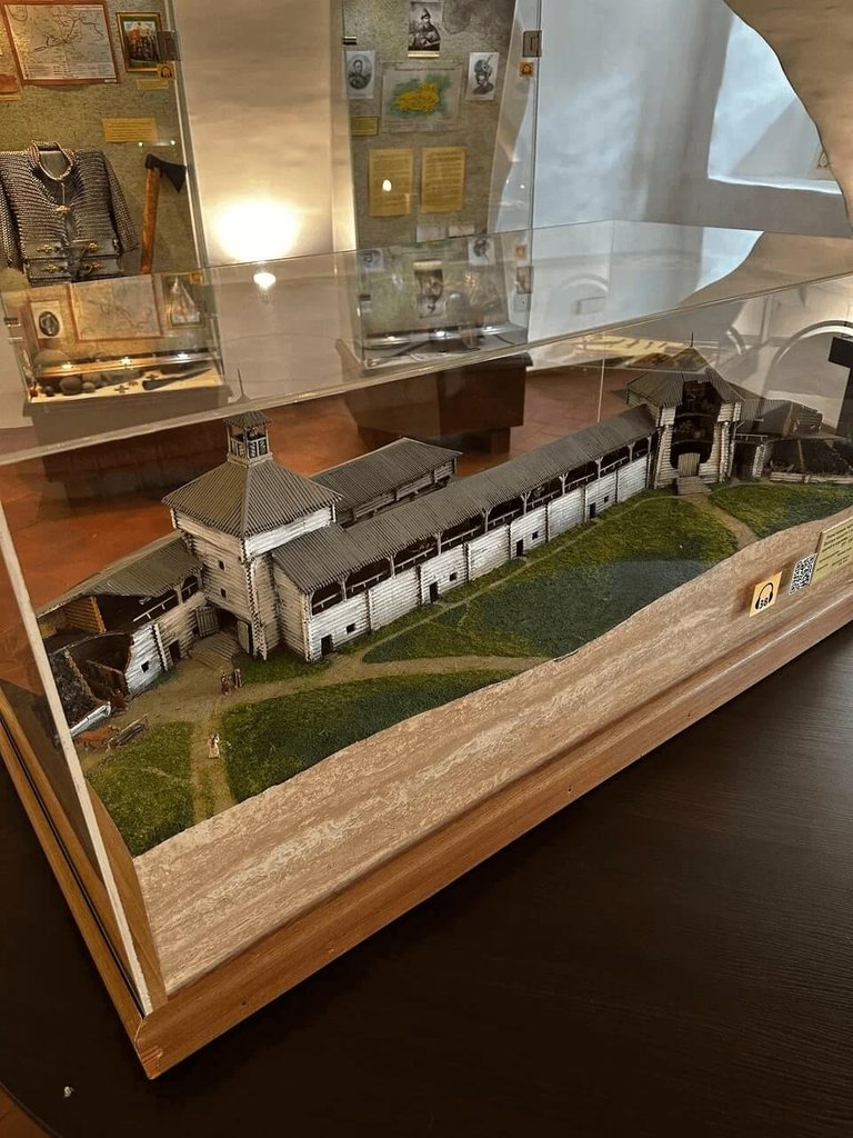 Model of the Plyos fortress in the "Prisutstvennye Mesta" museum in Plyos