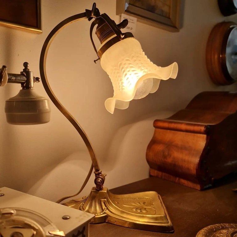 Antique Art Nouveau Lamp