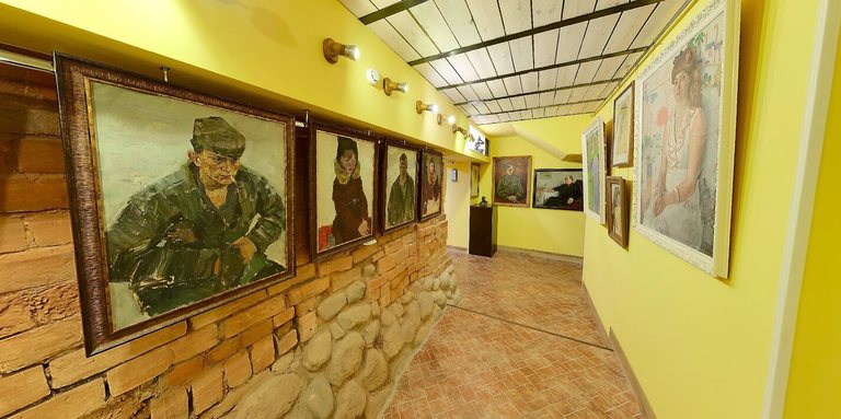 20th Century Portrait Hall at the Museum of Porcelain, Lacquers, and Painting in Plyos