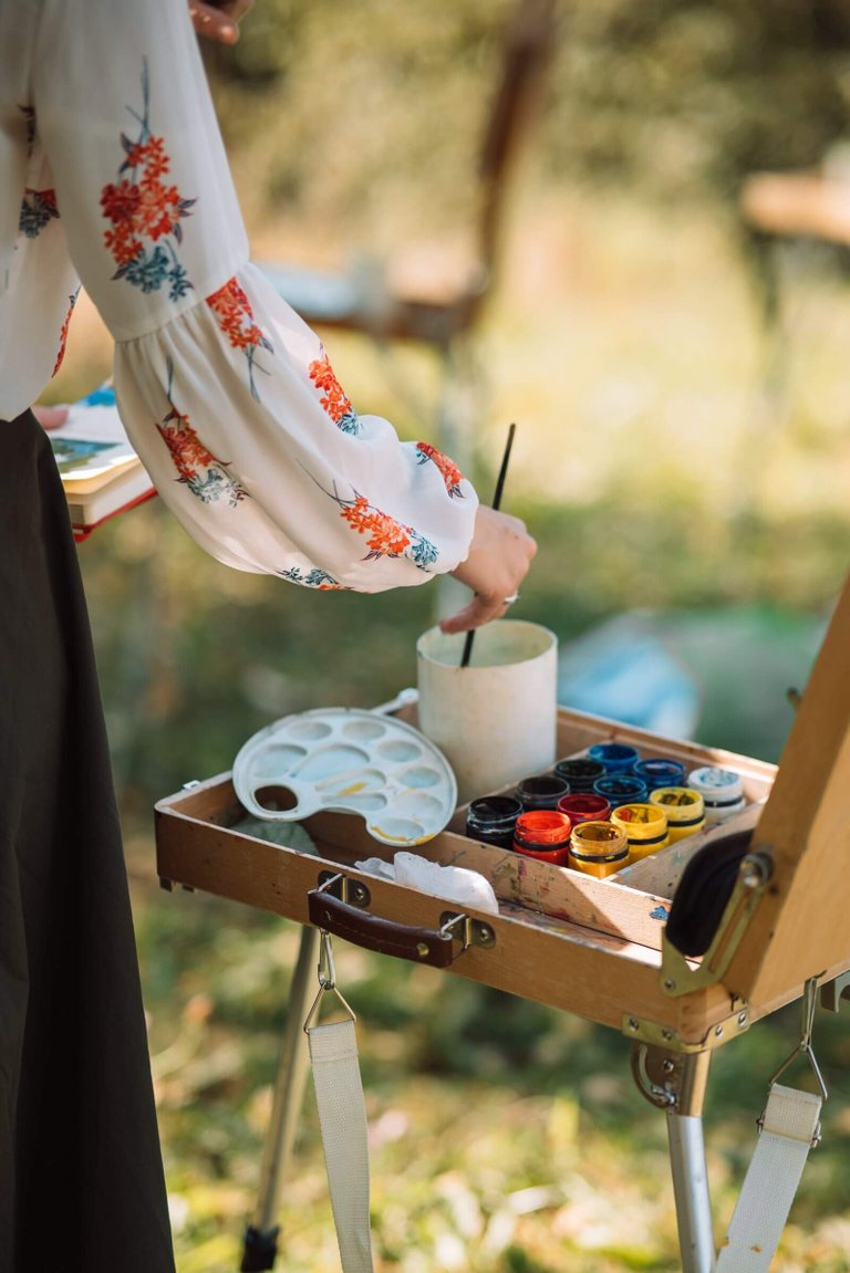Atelier de peinture avec Serafima Akilina
