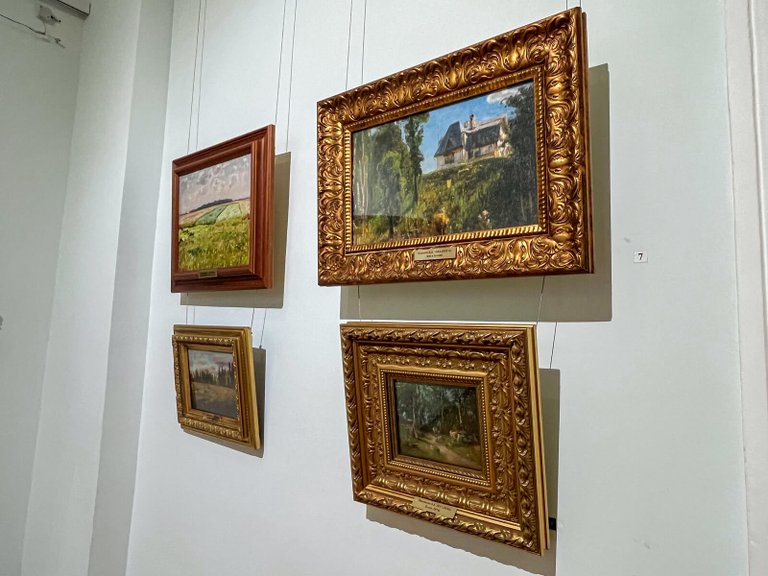 Paintings from the second hall in the Landscape Museum in Plyos