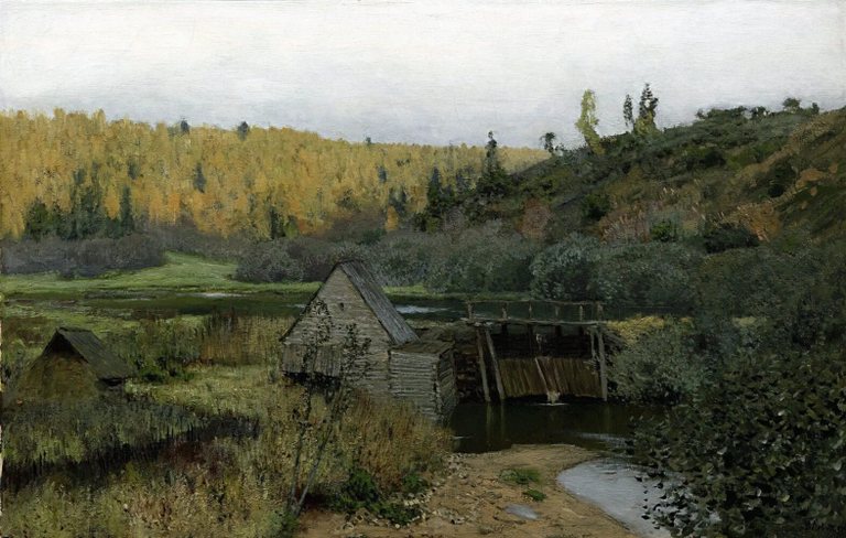 Autumn. Mill. Plyos. 1888. State Tretyakov Gallery, Moscow