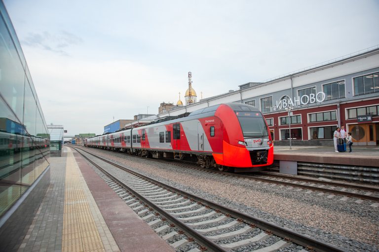 Железнодорожный вокзал города Иваново
