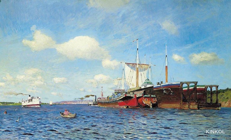 Свежий ветер. Волга. 1895. Государственная Третьяковская галерея, Москва