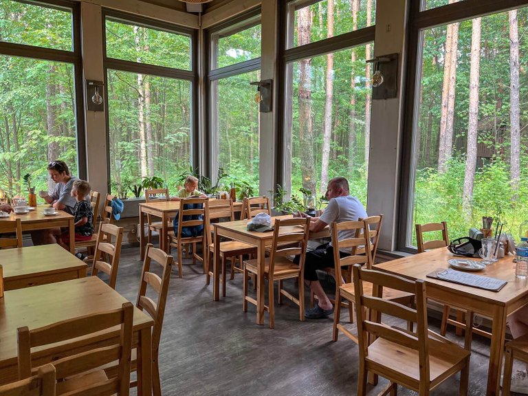 Café in the Ivolga Eco Park in Plyos