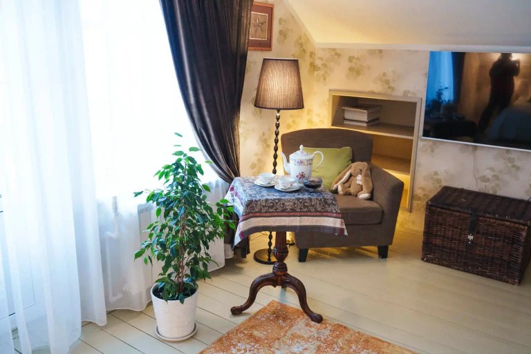 Suite avec vue sur le jardin