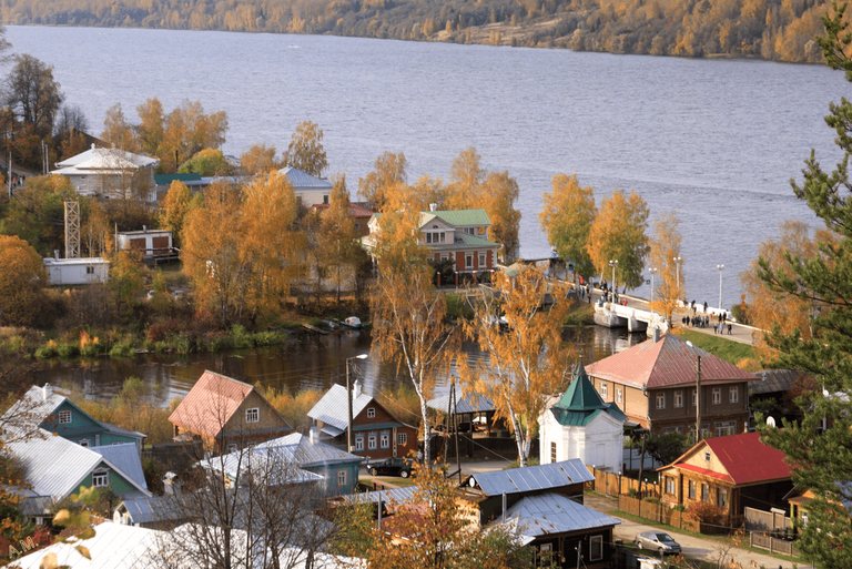 Vue de Plios et de la Volga depuis la colline Levitan