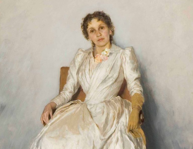 Isaac Levitan. Portrait of Sofia Petrovna Kuvshinnikova