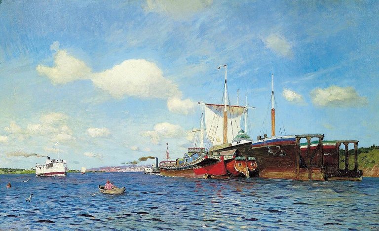 Fresh Wind. Volga. 1895. State Tretyakov Gallery, Moscow